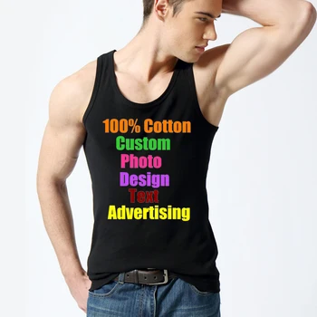 Slim High Quality Elastic Men's Summer Tanks Tops Solid Sleeveless U Neck Cotton Custom Logo Photo Text Printed Men Tees Shirts
Slim High Quality Elastic Men's Summer Tanks Tops Solid Sleeveless U Neck Cotton Custom Logo Photo Text Printed Men Tees Shirts