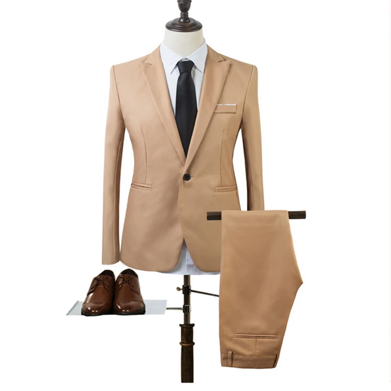 Fashion Men Suits Blazer With Pants Slim Fit Casual One Button Jacket for Wedding Fashion Men Suit Brand Men's Blazer Business
Fashion Men Suits Blazer With Pants Slim Fit Casual One Button Jacket for Wedding Fashion Men Suit Brand Men's Blazer Business