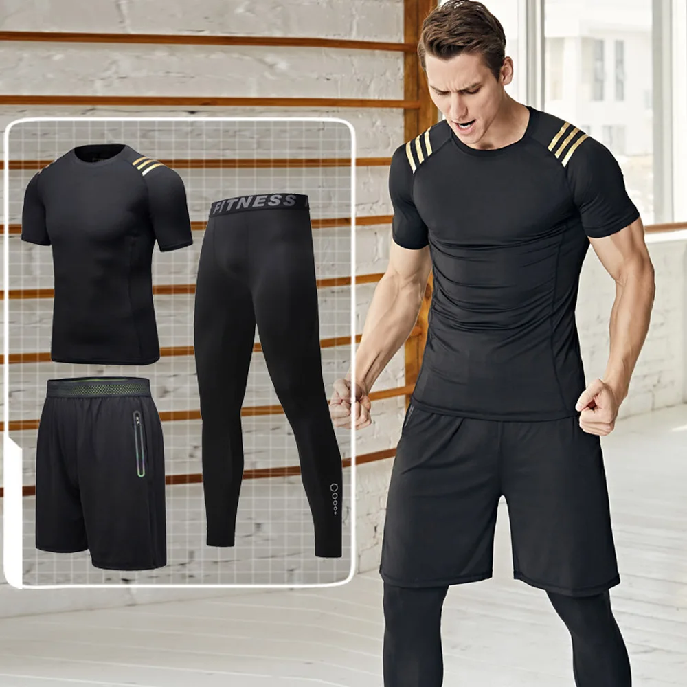 High Quality Compression Men's Sport Suits Quick Dry Running sets Clothes Sports Joggers Training Gym Fitness Tracksuits Running
High Quality Compression Men's Sport Suits Quick Dry Running sets Clothes Sports Joggers Training Gym Fitness Tracksuits Running