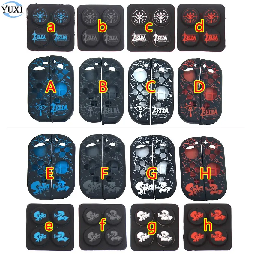 YuXi 1set Soft Silicone Joy con Protective Skin Case + 4pcs Grips Joystick Caps Cover for Nintend Switch NS Joy-Con
YuXi 1set Soft Silicone Joy con Protective Skin Case + 4pcs Grips Joystick Caps Cover for Nintend Switch NS Joy-Con