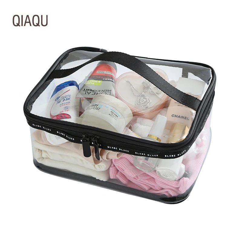 QIAQU PVC Make Up Organizer Bag Travel Toiletry Bathing Storage Bag women waterproof wash bag square transparent cosmetic bag
QIAQU PVC Make Up Organizer Bag Travel Toiletry Bathing Storage Bag women waterproof wash bag square transparent cosmetic bag