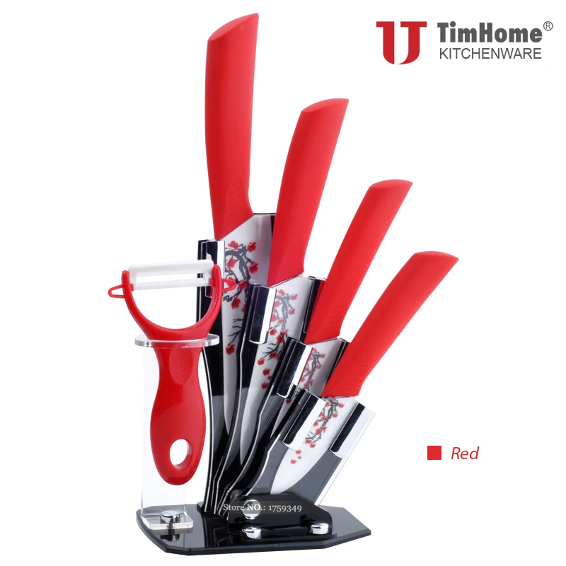 Beautiful Flower Coating Ceramic Knife Set 3"4"5"6" Inch Chef Knives Set with Acrylic Knife Stand Holder
Beautiful Flower Coating Ceramic Knife Set 3"4"5"6" Inch Chef Knives Set with Acrylic Knife Stand Holder