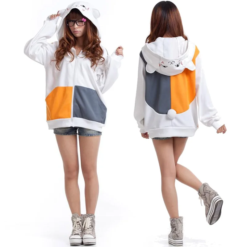 Anime Natsume Yuujinchou Nyanko Sensei Cat Cosplay Hoodie Jacket White/Black Hooded Coat Costume for Women Girl Sweatshirt
Anime Natsume Yuujinchou Nyanko Sensei Cat Cosplay Hoodie Jacket White/Black Hooded Coat Costume for Women Girl Sweatshirt