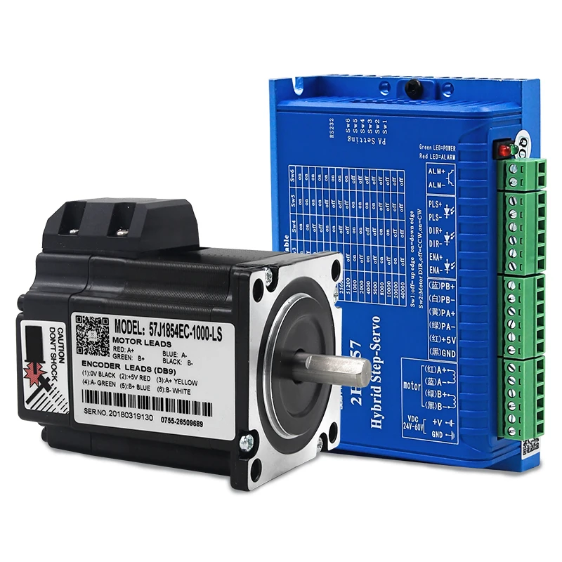 JMC 57J1880EC-1000+2HSS57 Closed-loop step combined packages 2.0N.m Nema 23 Hybird closed loop 2-phase stepper motor driver
JMC 57J1880EC-1000+2HSS57 Closed-loop step combined packages 2.0N.m Nema 23 Hybird closed loop 2-phase stepper motor driver