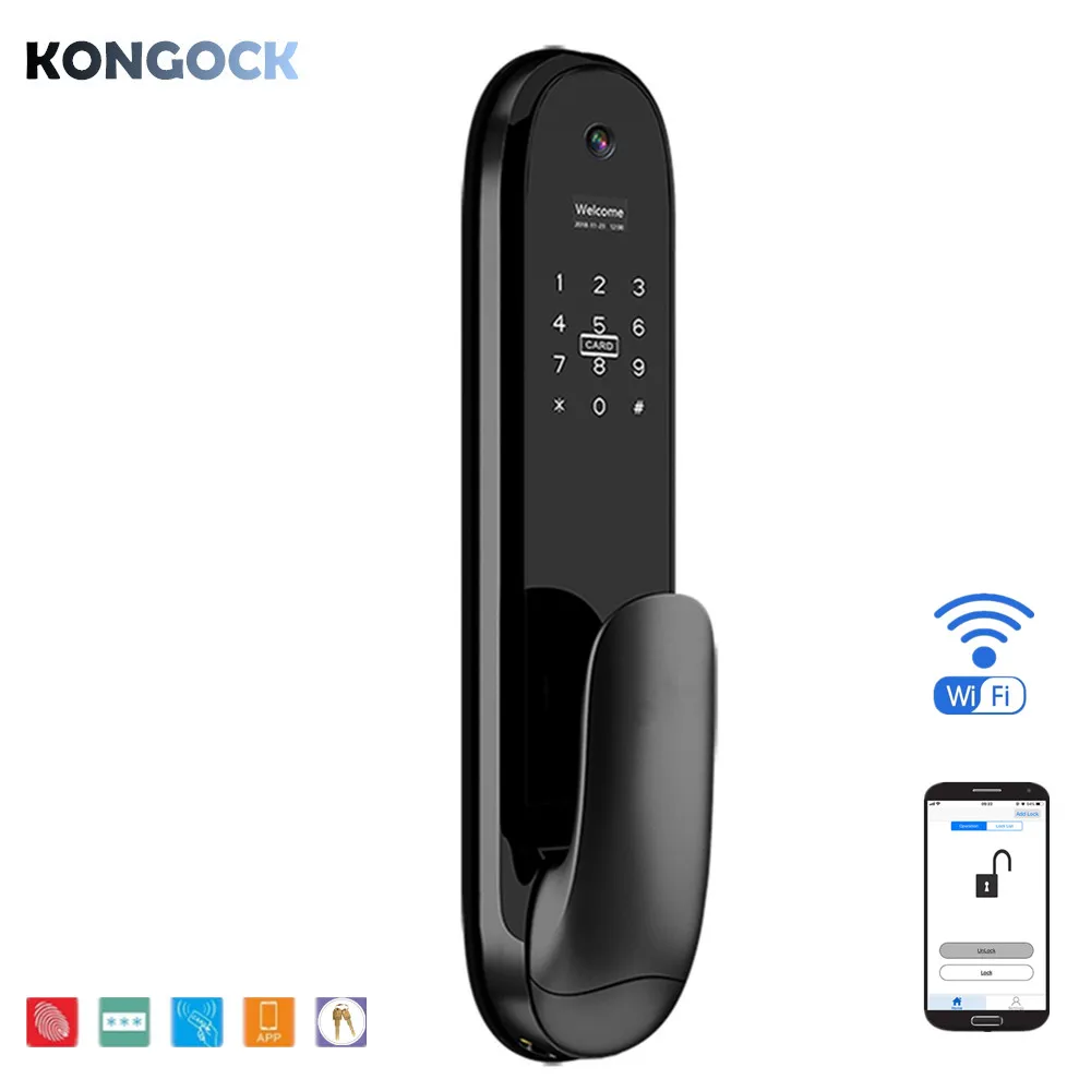 WIFI APP smart keyless Fingerprint door lock, electronic password card & key access for home and hotel and apartment etc
WIFI APP smart keyless Fingerprint door lock, electronic password card & key access for home and hotel and apartment etc