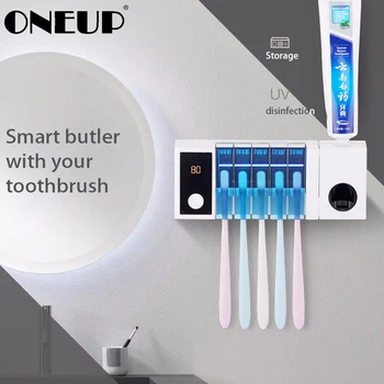 ONEUP UV Toothbrush Efficient Sterilization Toothbrush Holder Automatic Toothpaste Multi-Function Toothbrush Holder Bathroom Set
ONEUP UV Toothbrush Efficient Sterilization Toothbrush Holder Automatic Toothpaste Multi-Function Toothbrush Holder Bathroom Set