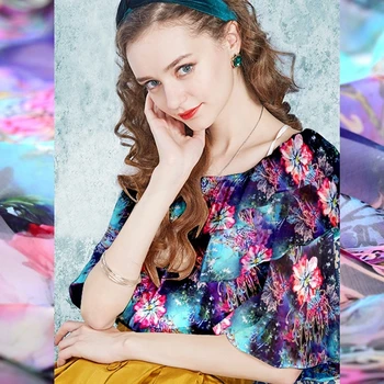 5M/M Ultrathin Colorful Pattern Silk Fabric For Dress Digital Printing Fabrics For Patchwork Tissu au Metre Sewing Cloth Telas
5M/M Ultrathin Colorful Pattern Silk Fabric For Dress Digital Printing Fabrics For Patchwork Tissu au Metre Sewing Cloth Telas