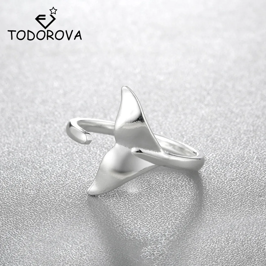 Todorova Female Mermaid Tail Finger Ring Adjustable Dolphin Whale Tail Midi Knuckle Rings for Women Wedding Engagement Jewelry
Todorova Female Mermaid Tail Finger Ring Adjustable Dolphin Whale Tail Midi Knuckle Rings for Women Wedding Engagement Jewelry