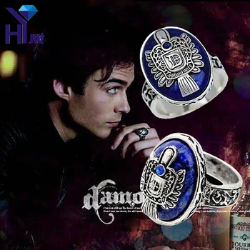 Vintage The Vampire Diaries Ring D Salvatore Damon Stefan's Elena Punk Rings Lapis Lazuli Blue Crystal Moives Jewelry US 6-12
Vintage The Vampire Diaries Ring D Salvatore Damon Stefan's Elena Punk Rings Lapis Lazuli Blue Crystal Moives Jewelry US 6-12