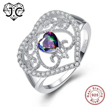 J.C Romantic Heart Cut Rainbow & Blue Topaz 925 Sterling Silver Ring Size 6 7 8 9 Wedding Anniversary Women Fine Jewelry Lovers
J.C Romantic Heart Cut Rainbow & Blue Topaz 925 Sterling Silver Ring Size 6 7 8 9 Wedding Anniversary Women Fine Jewelry Lovers