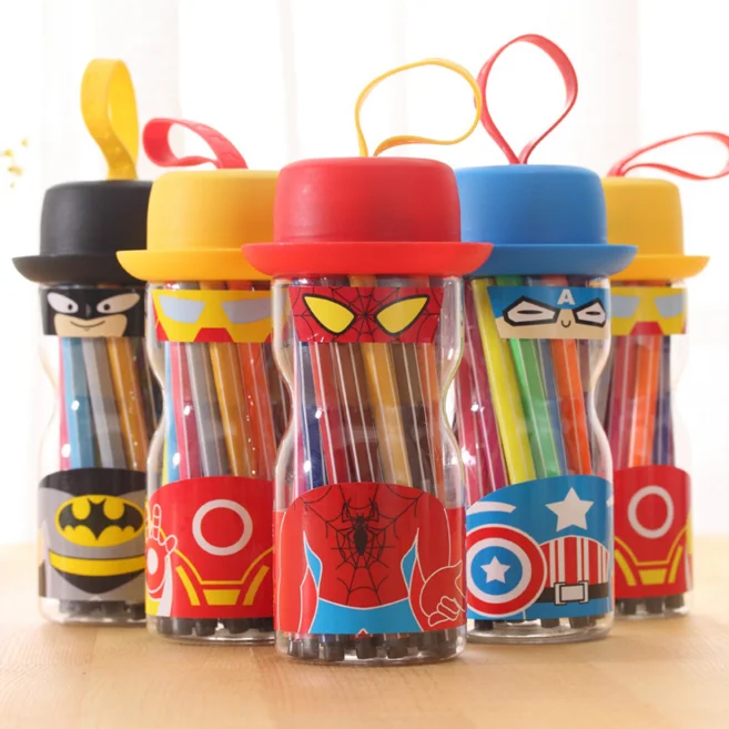 12/18/24 colors /set cute water color pen set super hero Brush Marker Highlighter For Kids Stationery Art Markers School
12/18/24 colors /set cute water color pen set super hero Brush Marker Highlighter For Kids Stationery Art Markers School