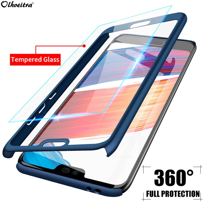 Чехол с полным покрытием 360 градусов для Samsung Galaxy A50 A30 A7 A8 A6 J8 J6 Plus A9 2018 A750 защитный
