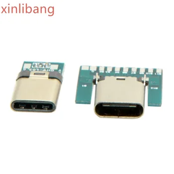 DIY 24pin USB 3.1 Type C Male & Female Plug & Socket Connector SMT Type with PC Board 1 Set
DIY 24pin USB 3.1 Type C Male & Female Plug & Socket Connector SMT Type with PC Board 1 Set