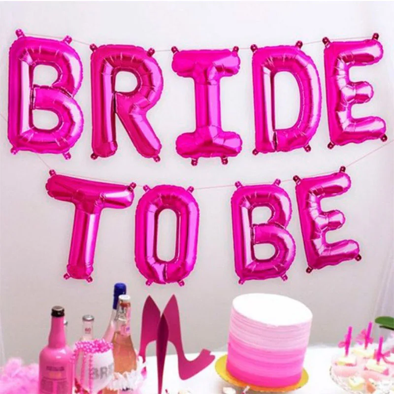 16 inch Bride To Be Foil Balloons Letter Bridal Shower Bachelorette Party Favors Girls Hen Night Party Wedding Decor
16 inch Bride To Be Foil Balloons Letter Bridal Shower Bachelorette Party Favors Girls Hen Night Party Wedding Decor