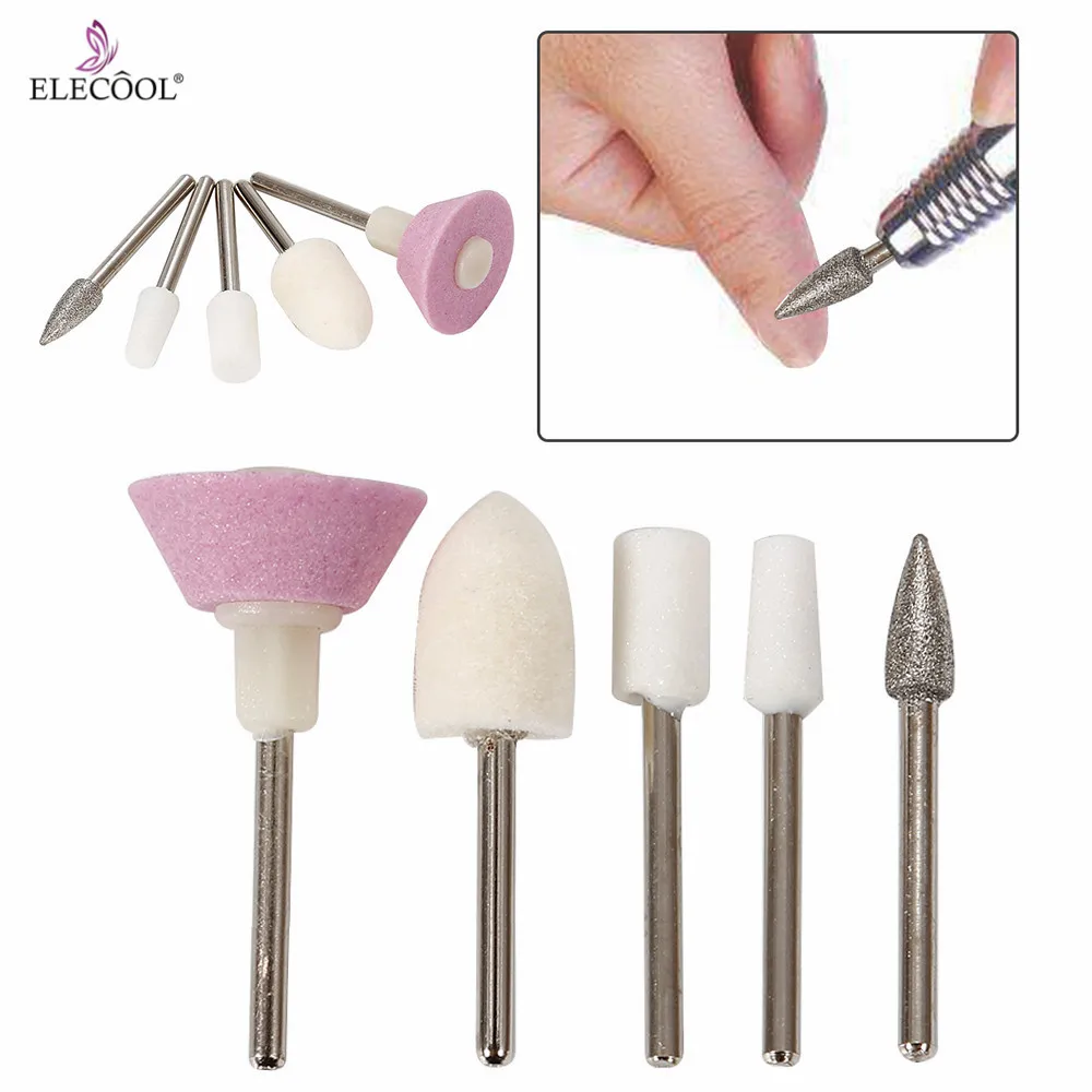 ELECOOL 5pcs/set Ceramic Nail Drill Bit for Electric Manicure Drills Machine Nail Drill Accessories Nail Files Polish Tools
ELECOOL 5pcs/set Ceramic Nail Drill Bit for Electric Manicure Drills Machine Nail Drill Accessories Nail Files Polish Tools