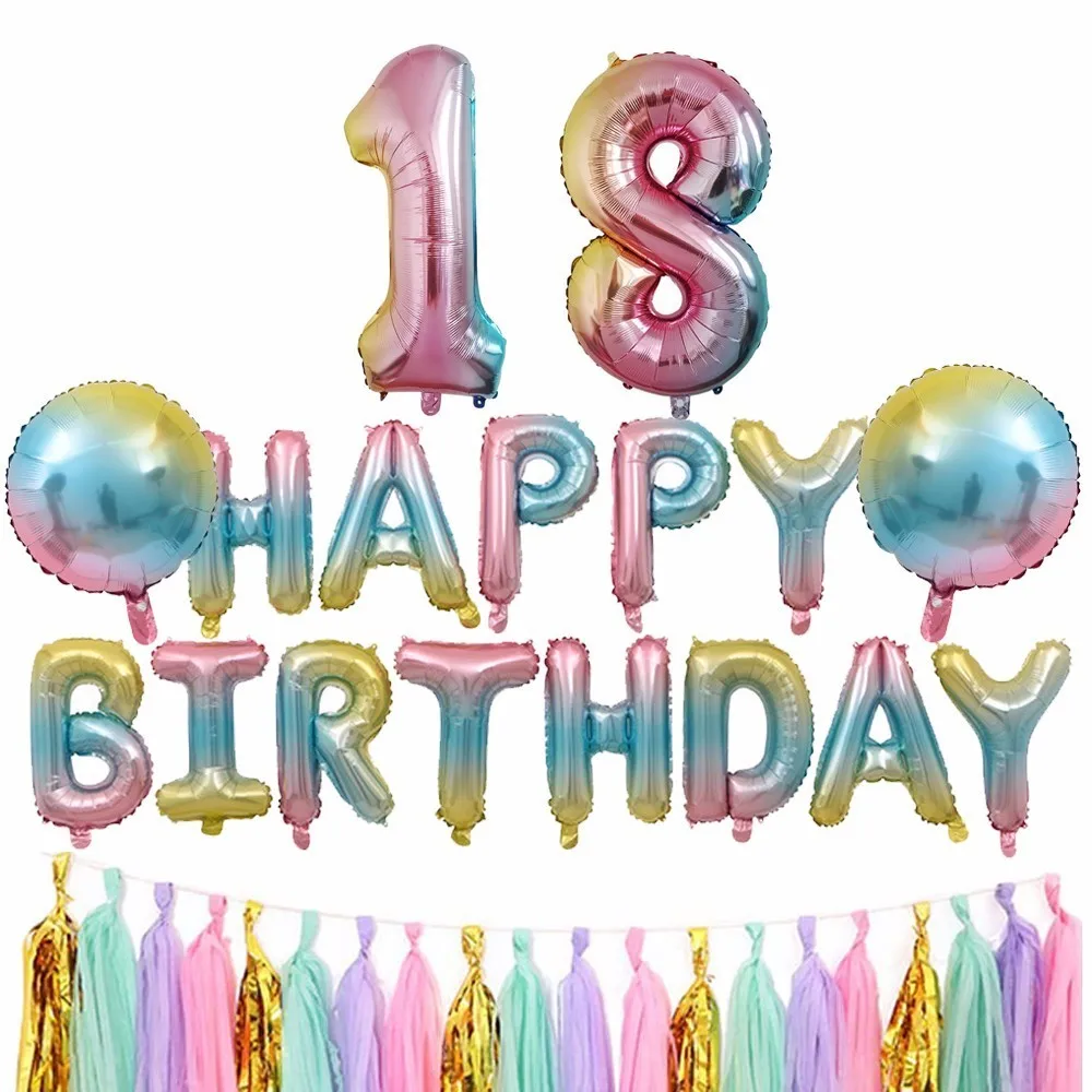 32inch Gradient color Number Foil Balloons Rainbow Digit Birthday Party Decorations Air Globos Wedding Party Baby Shower Decor
32inch Gradient color Number Foil Balloons Rainbow Digit Birthday Party Decorations Air Globos Wedding Party Baby Shower Decor