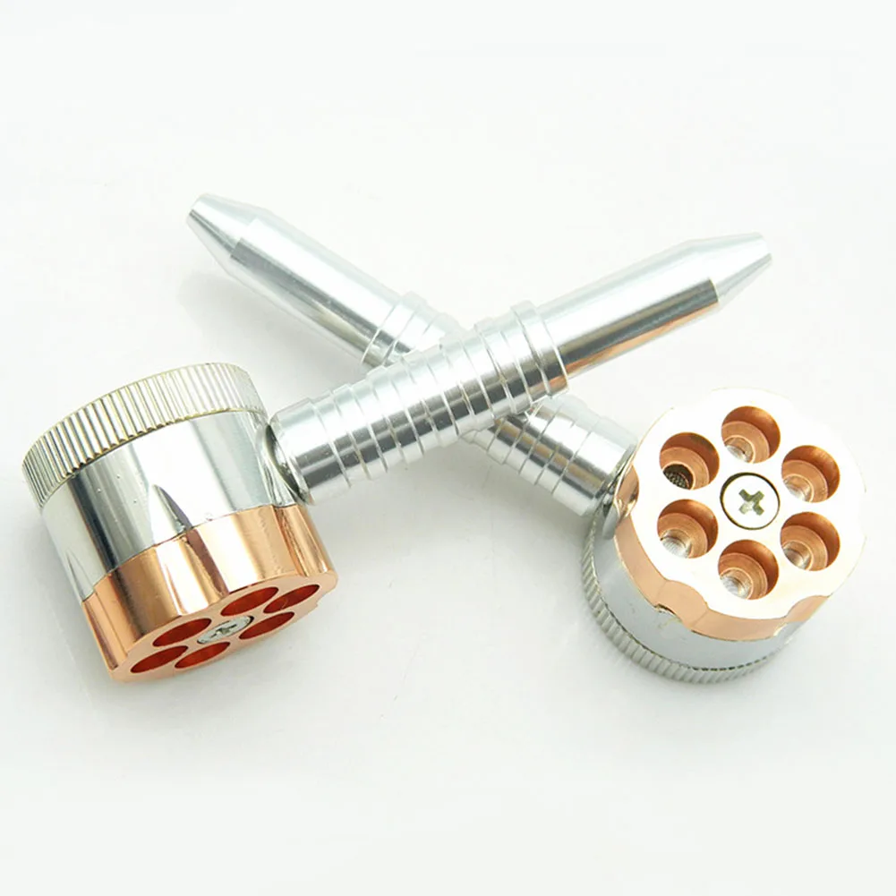 1Pc 2017 New Arrival Fashion Metal Revolver Pipe weed grinder six shooter pipe smoking tobacco pipe herb grinder smoking pipes
1Pc 2017 New Arrival Fashion Metal Revolver Pipe weed grinder six shooter pipe smoking tobacco pipe herb grinder smoking pipes