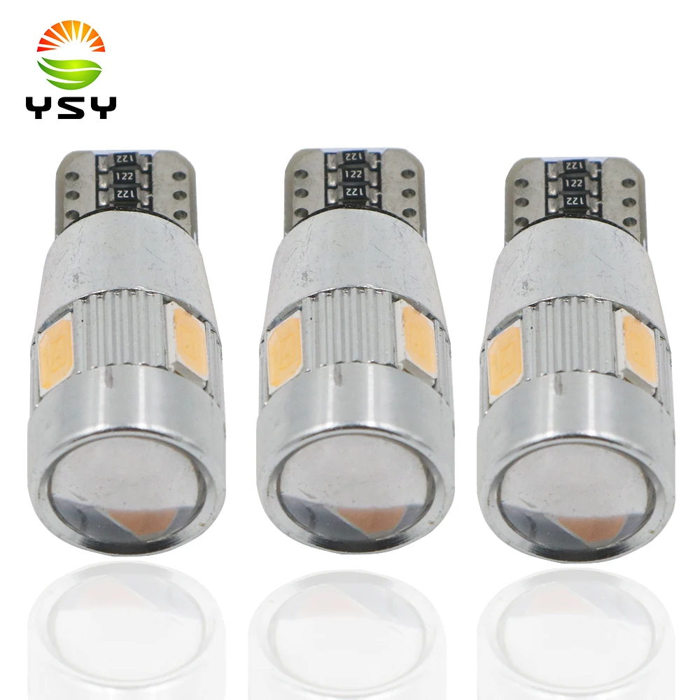 YSY T10 W5W Car LED Turn Signal Bulb Canbus 5W5 5630 6smd Auto Interior Dome Reading Light Wedge Side Parking Reverse Brake Lamp
YSY T10 W5W Car LED Turn Signal Bulb Canbus 5W5 5630 6smd Auto Interior Dome Reading Light Wedge Side Parking Reverse Brake Lamp