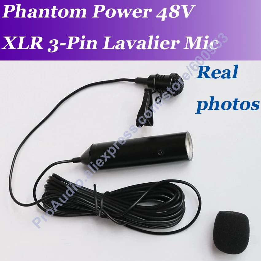 MICWL ME5 кардиоидный микрофон фантомное питание XLR 3-контактный петличный с зажимами