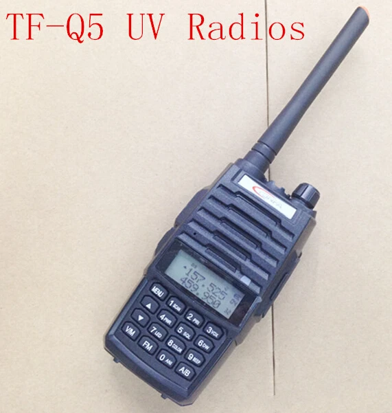 Free Shipping TONFA TF-Q5 Walkie Talkie Dual Band VHF+UHF 256 Memory Channel 10W FM Radio Flashlight VOX Scan 2 Way Radio TFQ5
Free Shipping TONFA TF-Q5 Walkie Talkie Dual Band VHF+UHF 256 Memory Channel 10W FM Radio Flashlight VOX Scan 2 Way Radio TFQ5