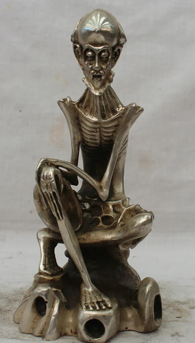 9" Chinese Buddhism Silver Seat Arhat Bone celestial being Buddha God Statue D R0710 Discount 35%
9" Chinese Buddhism Silver Seat Arhat Bone celestial being Buddha God Statue D R0710 Discount 35%