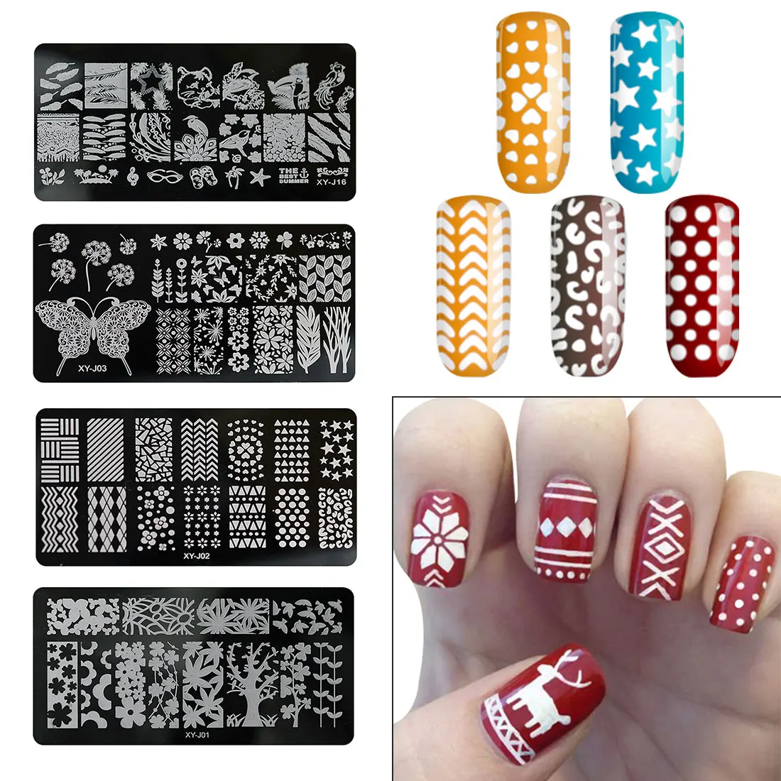 DIY Lace Flowers Beauty Stamp Polish Printing Nail Art Templates Manicure Tools Nail Art Stamping Plates
DIY Lace Flowers Beauty Stamp Polish Printing Nail Art Templates Manicure Tools Nail Art Stamping Plates