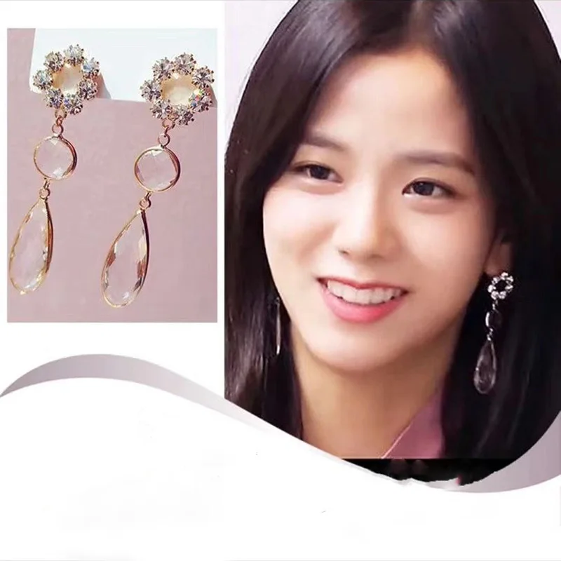 MENGJIQIAO 2019 Korean New Crystal Flower Long Dangle Earrings Mujer Moda Girls Elegant Party Transparent Water Drop Pendientes
MENGJIQIAO 2019 Korean New Crystal Flower Long Dangle Earrings Mujer Moda Girls Elegant Party Transparent Water Drop Pendientes