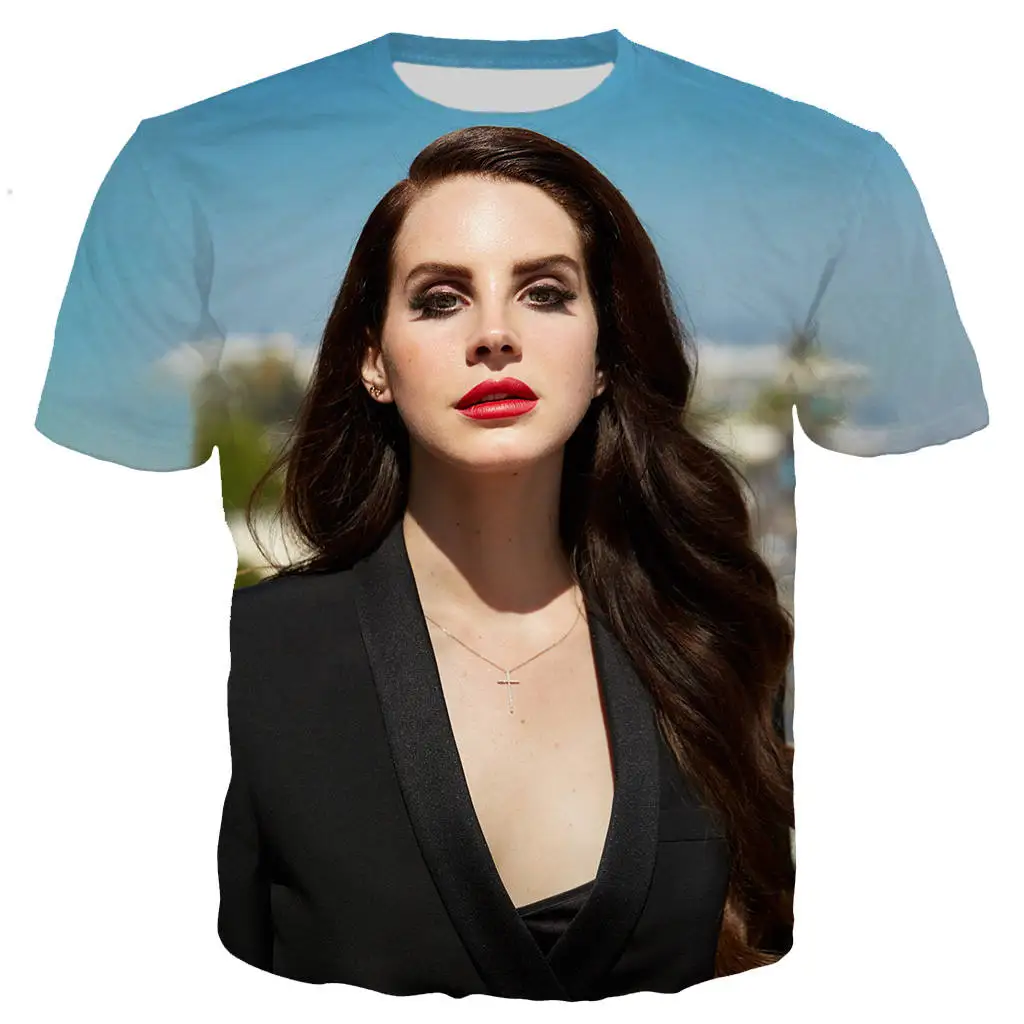 New cool t shirt men/women Lana Del Rey 3D printed t-shirts Short sleeve Harajuku style tshirt streetwear tops
New cool t shirt men/women Lana Del Rey 3D printed t-shirts Short sleeve Harajuku style tshirt streetwear tops