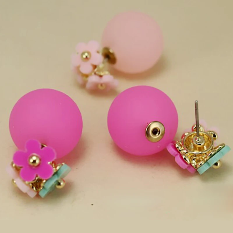 LNRRABC Double Side Women Stud Earring Simulated Pearl Flower Stud Earrings Charm Piercing Gold Fashion Jewelry Cute Earring
LNRRABC Double Side Women Stud Earring Simulated Pearl Flower Stud Earrings Charm Piercing Gold Fashion Jewelry Cute Earring