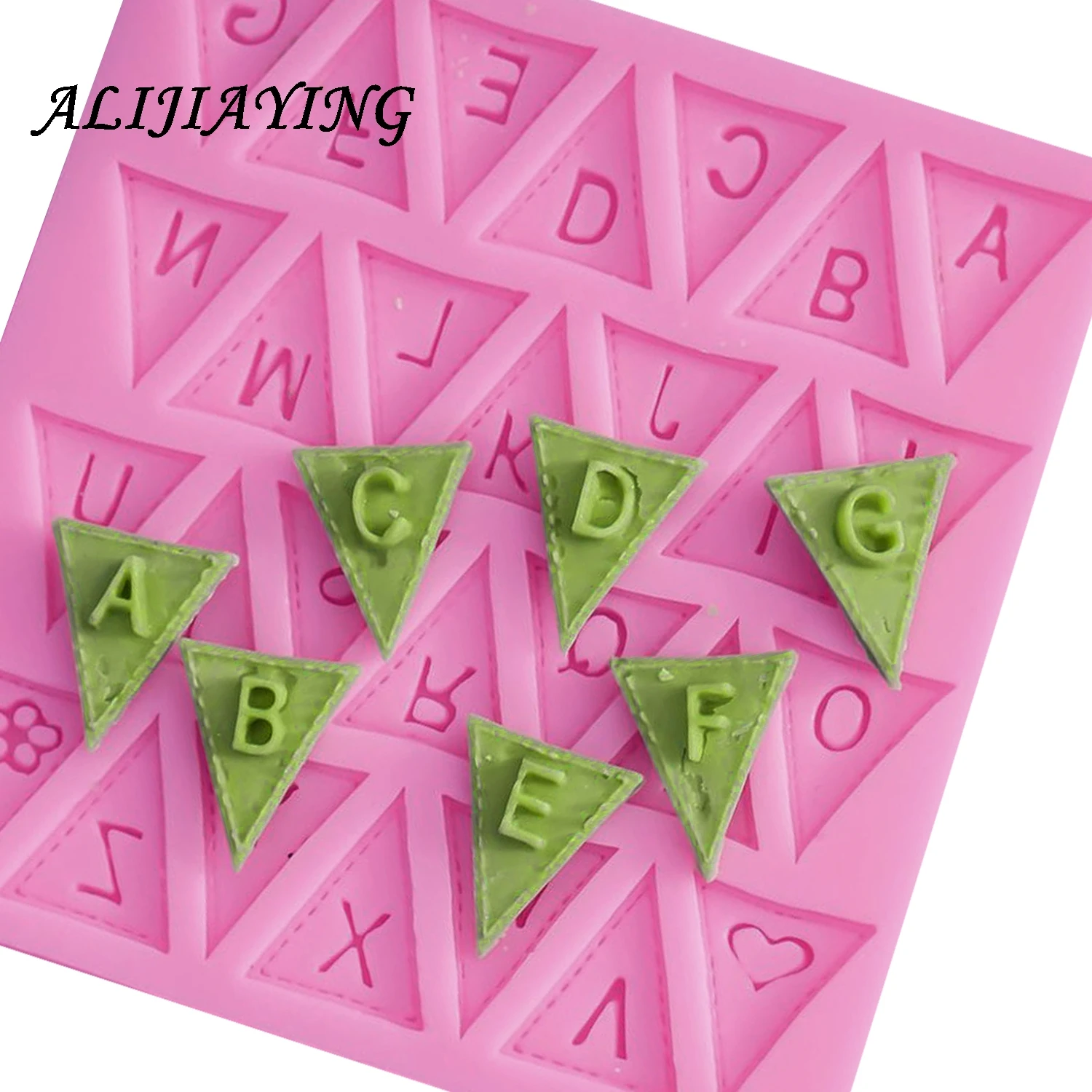 1Pcs Cooking tools Flag Shape 26 English Letters Silicone Mold Chocolate Fondant Cake Decorating Tools Cake Border Mould D0153
1Pcs Cooking tools Flag Shape 26 English Letters Silicone Mold Chocolate Fondant Cake Decorating Tools Cake Border Mould D0153