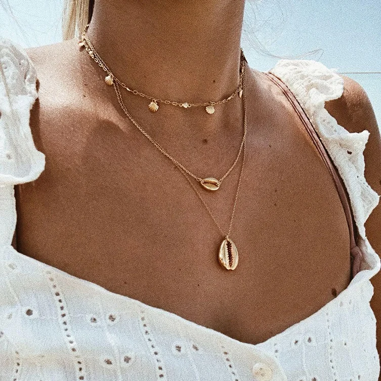 2019 free shipping gold color sea shell pendant necklace delicate chain summer beach jewelry Ocean Beach Conch Necklace for girl
2019 free shipping gold color sea shell pendant necklace delicate chain summer beach jewelry Ocean Beach Conch Necklace for girl