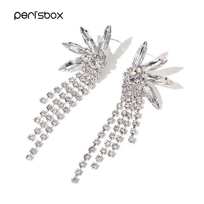 Peri'sBox Vintag Clean Crystal Chandelier Tassel Earrings for Women Bridal Wedding Earrings Statement Pendant Earrings Wholesale
Peri'sBox Vintag Clean Crystal Chandelier Tassel Earrings for Women Bridal Wedding Earrings Statement Pendant Earrings Wholesale