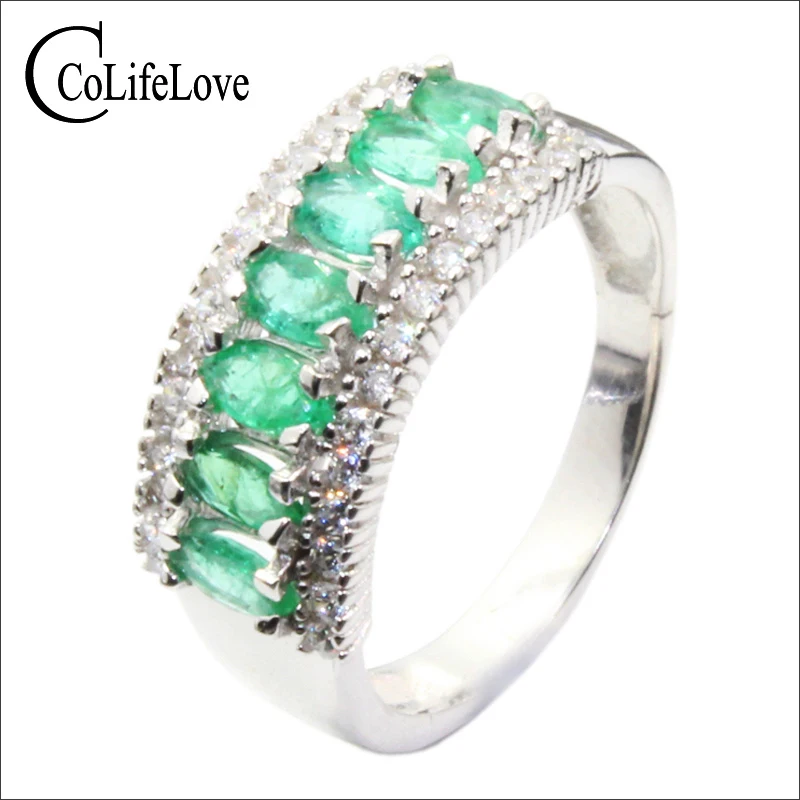 Vintage silver emerald ring for party SI grade natural emerald silver ring 925 sterling silver emerald jewelry romantic gift 
Vintage silver emerald ring for party SI grade natural emerald silver ring 925 sterling silver emerald jewelry romantic gift