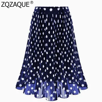 2019 Summer Chiffon Skirt Women's Casual All-match Blue Black White Skirts With Polka Dots Female's Loose Skirts SY1891
2019 Summer Chiffon Skirt Women's Casual All-match Blue Black White Skirts With Polka Dots Female's Loose Skirts SY1891