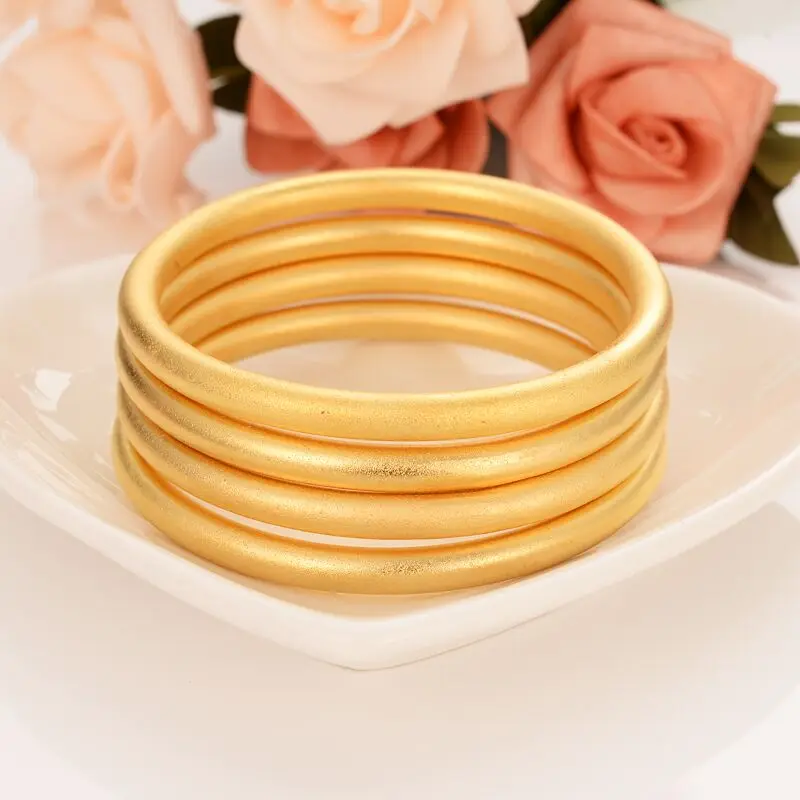 18 K Fine Yellow Gold Filled Bracelet 4 pcs Assemble Wholesale Fashion Dubai Abrasive blasting women's Bangle Jewelry
18 K Fine Yellow Gold Filled Bracelet 4 pcs Assemble Wholesale Fashion Dubai Abrasive blasting women's Bangle Jewelry
