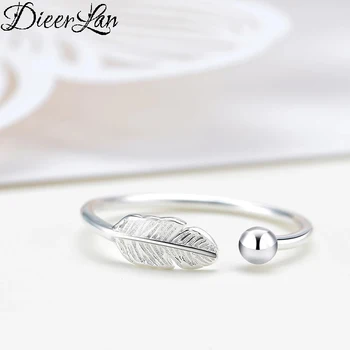 DIEERLAN Bohemian Vintage Feather Beads 925 Sterling Silver Big Rings for Women Ladies Statement Jewelry Wedding Finger Rings
DIEERLAN Bohemian Vintage Feather Beads 925 Sterling Silver Big Rings for Women Ladies Statement Jewelry Wedding Finger Rings