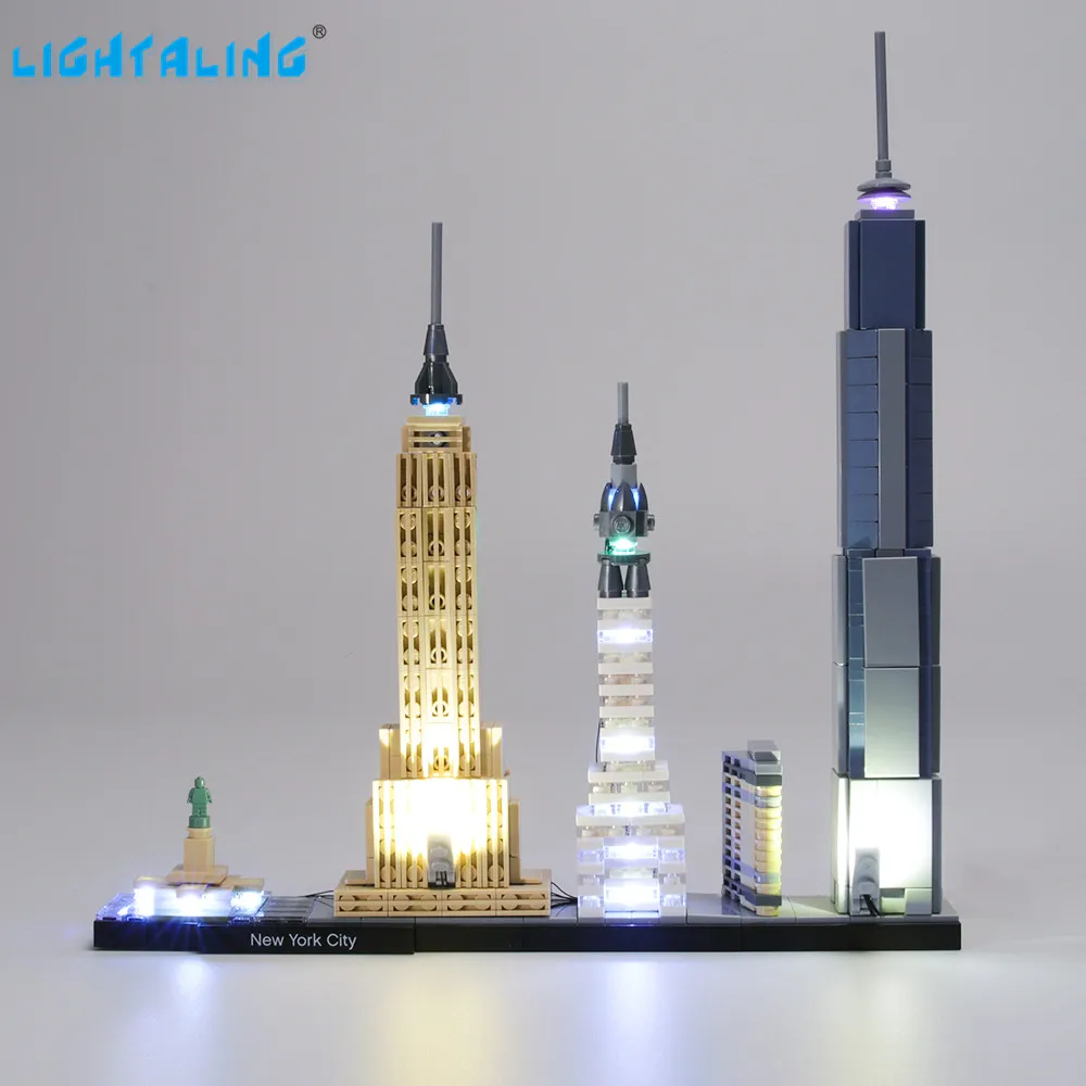 Lightaling Led Light Set For Architecture New York City Building Blocks Light Kit Compatible With 21028 
Lightaling Led Light Set For Architecture New York City Building Blocks Light Kit Compatible With 21028