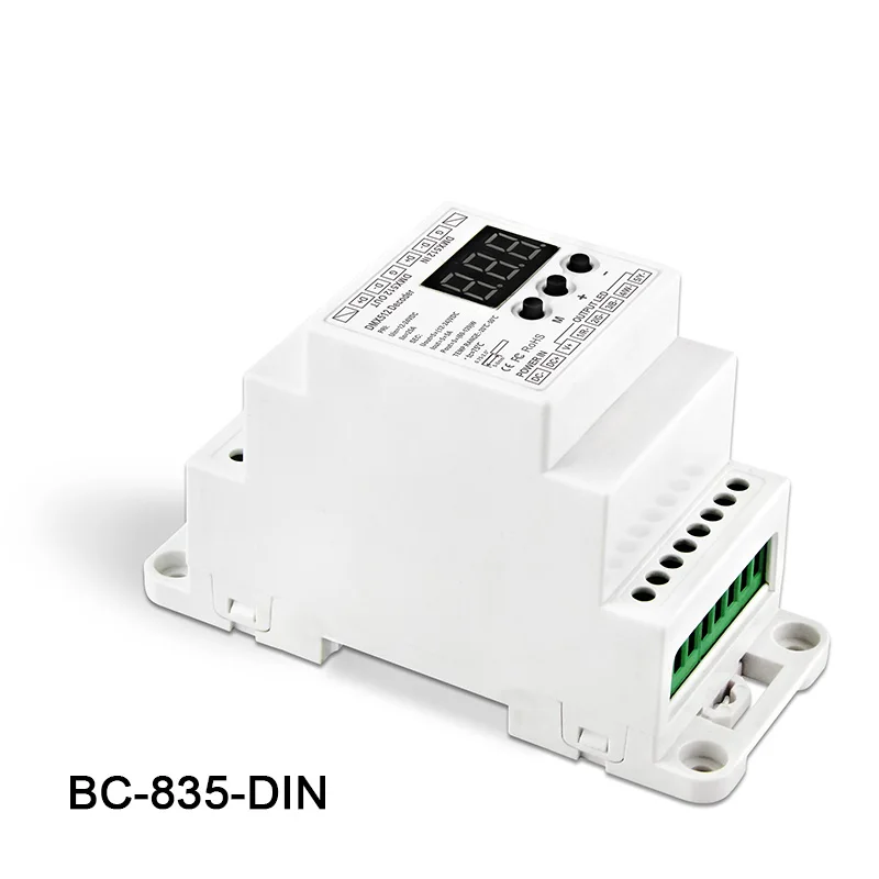 BC-835-DIN DC12-24V input 5A*5CH output, 5CH Constant voltage PWM DMX512/1990 Decoder controller for led strip light lamp
BC-835-DIN DC12-24V input 5A*5CH output, 5CH Constant voltage PWM DMX512/1990 Decoder controller for led strip light lamp