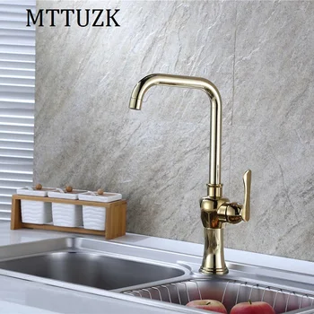 MTTUZK golden brass kitchen faucet basin faucet single handle hot&cold mixer tap deck mounted torneira free shipping
MTTUZK golden brass kitchen faucet basin faucet single handle hot&cold mixer tap deck mounted torneira free shipping