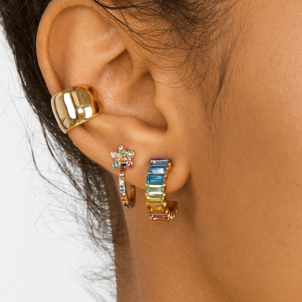 Dvacaman Multi Color Rhinestone Hoop Earrings for Women Simple Round Statement Earrings Wedding Jewelry Wholesale Trendy Gifts
Dvacaman Multi Color Rhinestone Hoop Earrings for Women Simple Round Statement Earrings Wedding Jewelry Wholesale Trendy Gifts