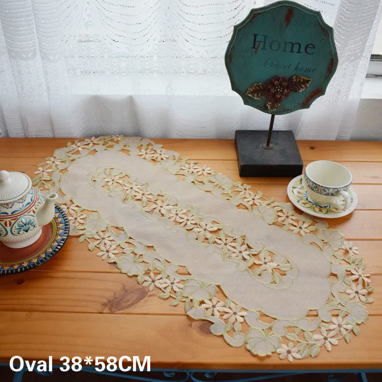 Luxury Golden Slub Yarn Lace Table Runner Hollow Embroidery Flowers Tablecloth Coffee Dinner Table Cover For Wedding Banquet
Luxury Golden Slub Yarn Lace Table Runner Hollow Embroidery Flowers Tablecloth Coffee Dinner Table Cover For Wedding Banquet