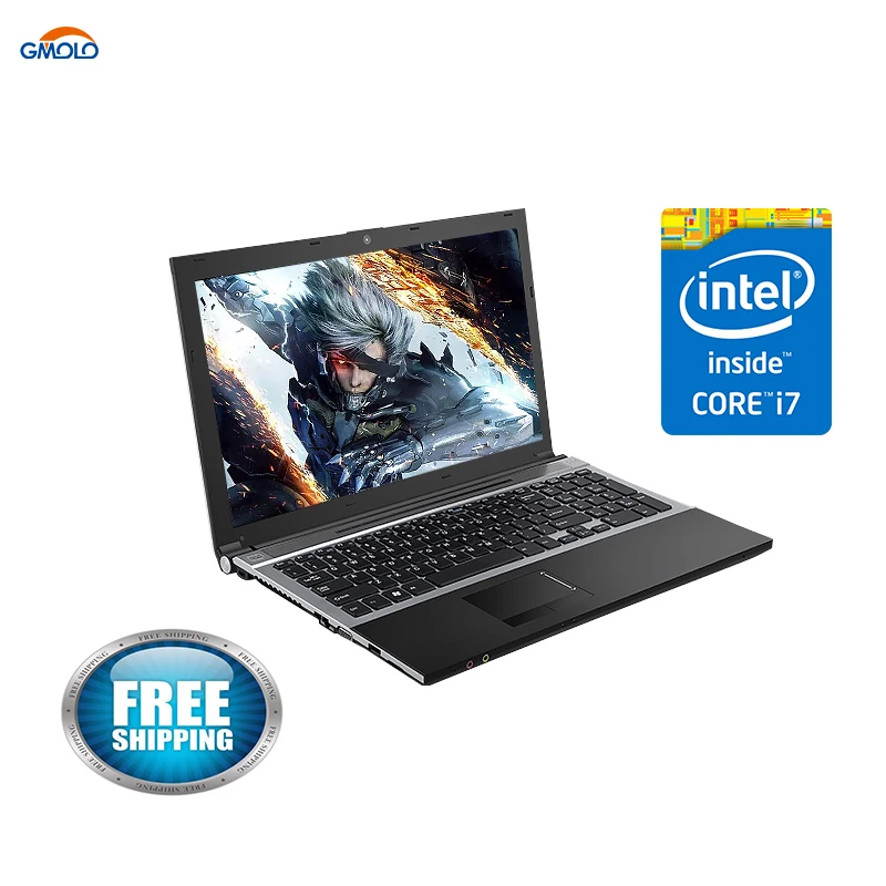 

15.6inch Core I7 gaming notebook computers 8GB RAM Maxi 240GB SSD +1TB HDD 1920*1080 screen DVD ROM free shipping laptop