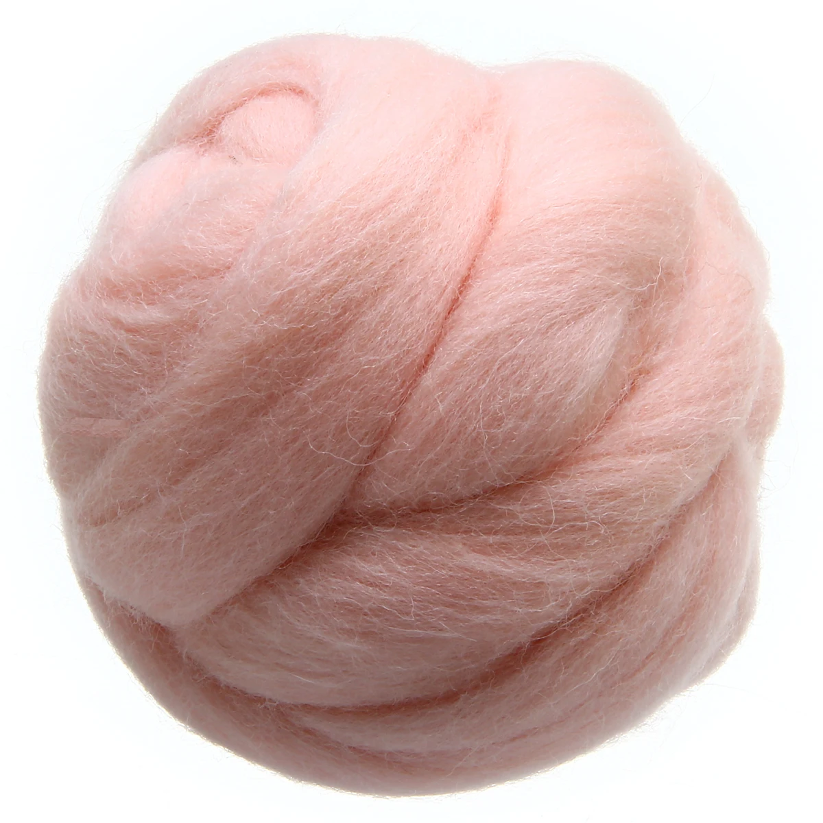 Pale Coral Merino Roving Felting Wool Fiber Dyed Wool Tops 50g Sewing DIY Needle Felting for Halloween Christmas Party Decor