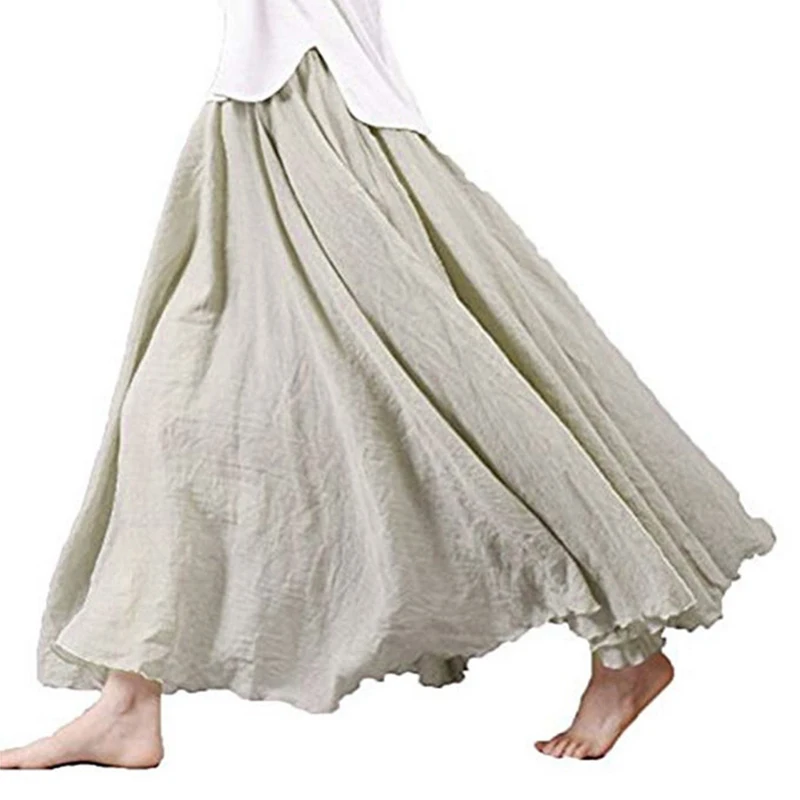 Holiday Party Skirt Vintage Pleated Flounces Beach Retro Solid color Simple Ladies Maxi Casual Women's Stylish
Holiday Party Skirt Vintage Pleated Flounces Beach Retro Solid color Simple Ladies Maxi Casual Women's Stylish