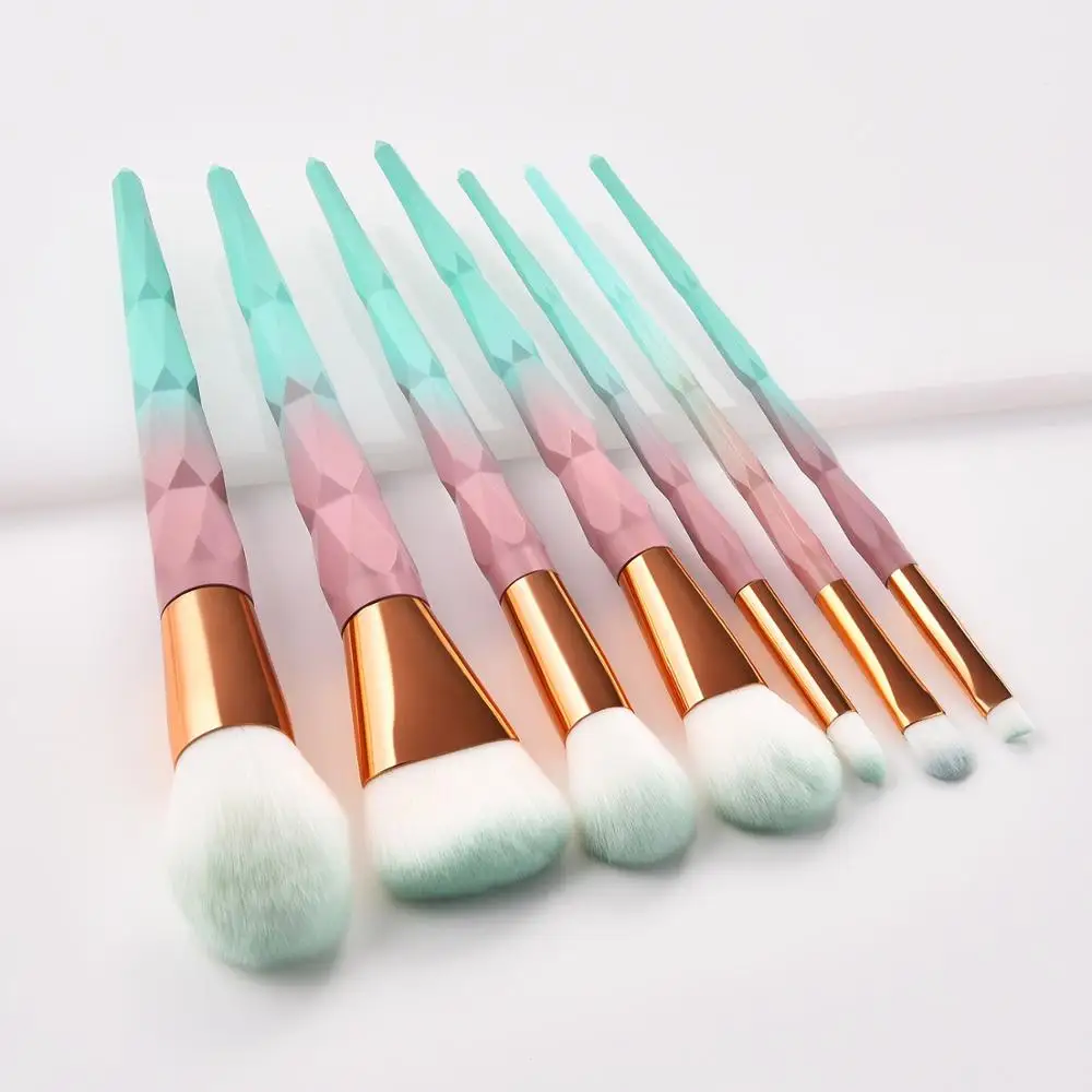 GUJHUI Diamond 7Pcs Makeup Brushes Set Foundation Blush Brush Powder Blending Eyeshadow Make up Brushes Set Professional
GUJHUI Diamond 7Pcs Makeup Brushes Set Foundation Blush Brush Powder Blending Eyeshadow Make up Brushes Set Professional