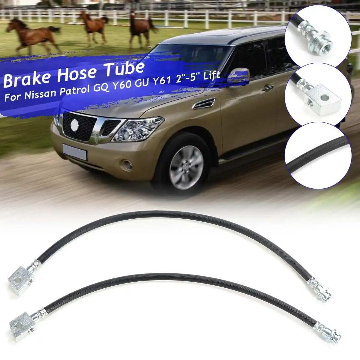 Car Extended Braided Brake Hose Tube For Nissan Patrol GQ Y60 GU Y61 2"-5" Lift 1988-2010 ZPN-02034
Car Extended Braided Brake Hose Tube For Nissan Patrol GQ Y60 GU Y61 2"-5" Lift 1988-2010 ZPN-02034