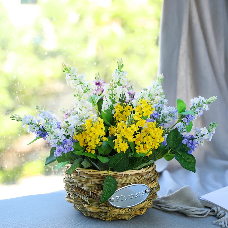 yumai 7 fork 38 cm long Hyacinth Branch Artificial Flowers real touch Lavender Romantic Gathering party Table Decoration
yumai 7 fork 38 cm long Hyacinth Branch Artificial Flowers real touch Lavender Romantic Gathering party Table Decoration