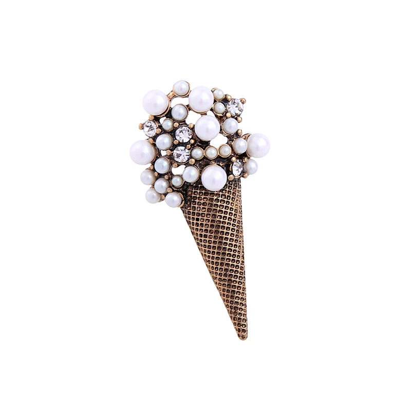 Simulated Pearl Ice Cream Shape Vintage Brooches for Women Personalized Cute Brooch Pins Fashion Gift Jewelry
Simulated Pearl Ice Cream Shape Vintage Brooches for Women Personalized Cute Brooch Pins Fashion Gift Jewelry