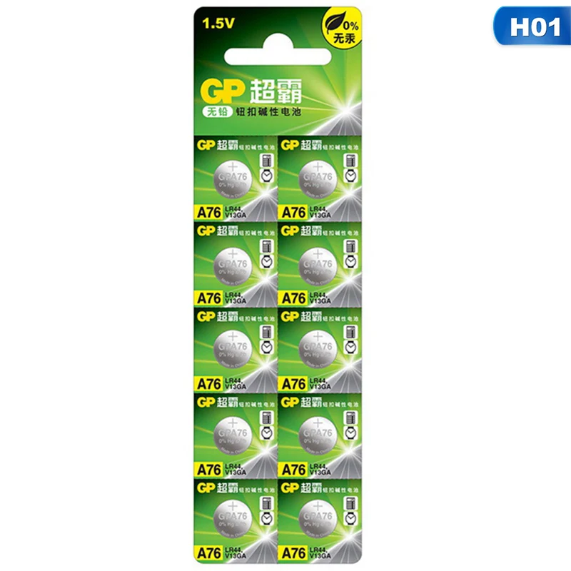 10pcs/lot 1.5V AG13 Battery LR44 L1154 RW82 RW42 SR1154 SP76 A76 357A pila lr44 SR44 Alkaline Button Cell Coin Battery
10pcs/lot 1.5V AG13 Battery LR44 L1154 RW82 RW42 SR1154 SP76 A76 357A pila lr44 SR44 Alkaline Button Cell Coin Battery