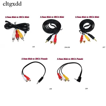 cltgxdd 2.5/3.5mm Male Plug Jack to 2/3 RCA Stereo Audio Video Adaptor Cable Kabel Cord AUX for Mp3 Pod Phone TV Sound Speaker
cltgxdd 2.5/3.5mm Male Plug Jack to 2/3 RCA Stereo Audio Video Adaptor Cable Kabel Cord AUX for Mp3 Pod Phone TV Sound Speaker